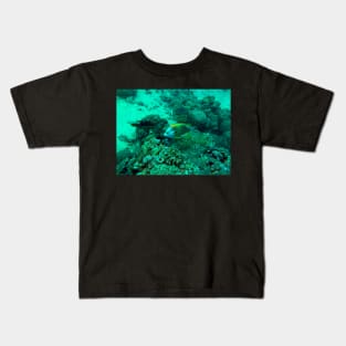 coral reef and fish - underwater Kids T-Shirt